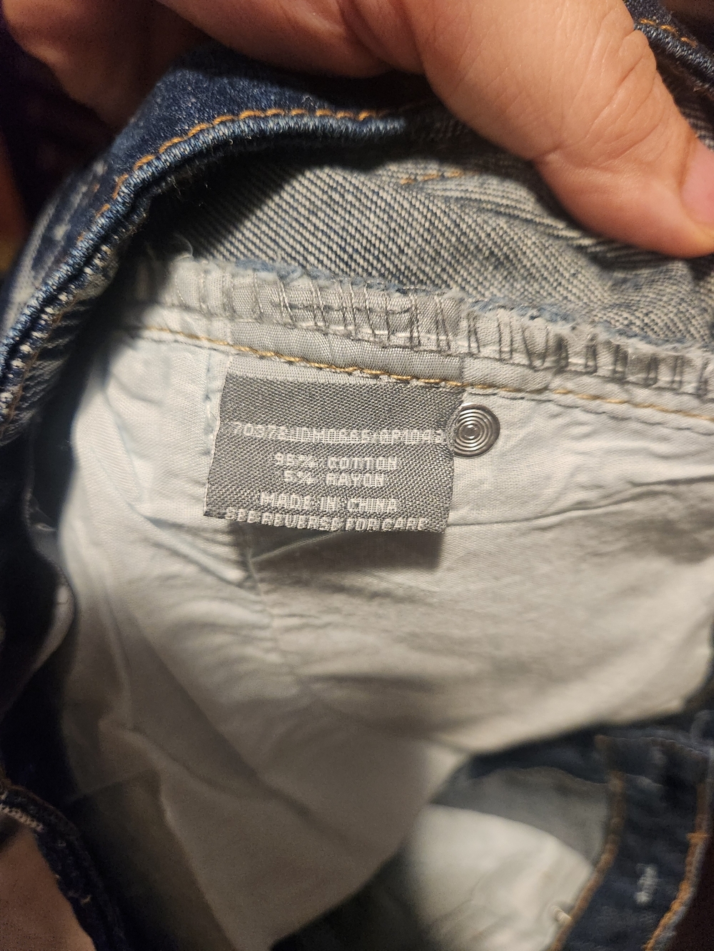 Denim Western Printed Jean Cutoff Shorts - Picture 6 of 6